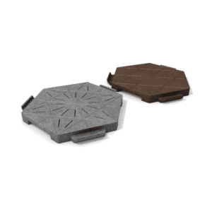 Hexagonal ground plate
